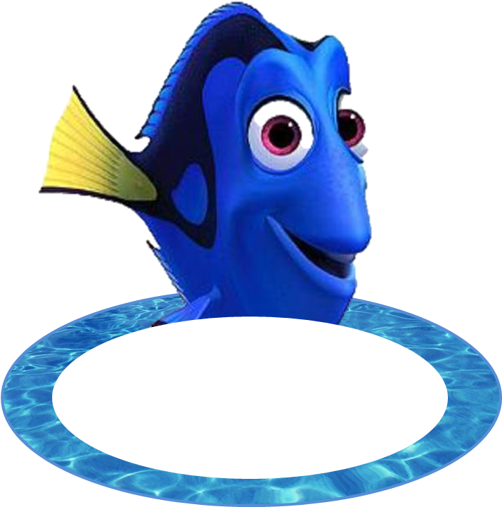 Free Finding Nemo Party Ideas - Procurando Nemo Personagens Dory (713x752)