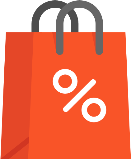 Shopping Bag Free Icon - Orange Shopping Bags Icon (512x512)