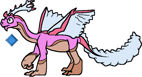 Im Dragon 1e Gromp Frilly Coral By Fab6001w ] - Dragon - Love Is A Scary Tale (552x304)