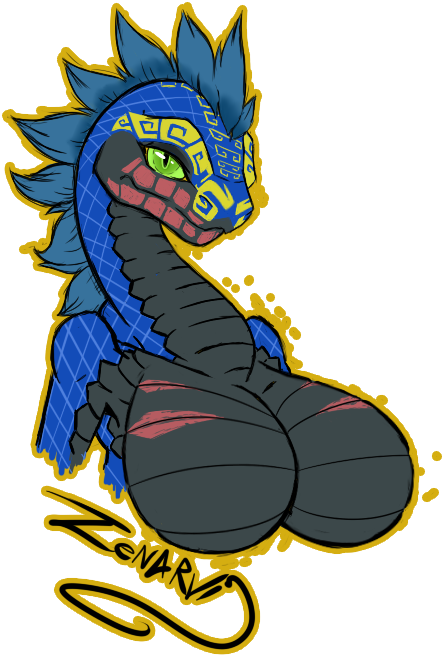 Zenarvi Name Tag Commission By Snychampionsonline - Drawing (700x700)