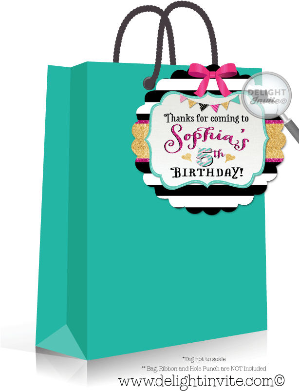 Arts And Crafts Birthday Favor Tags - Party Favor (613x822)