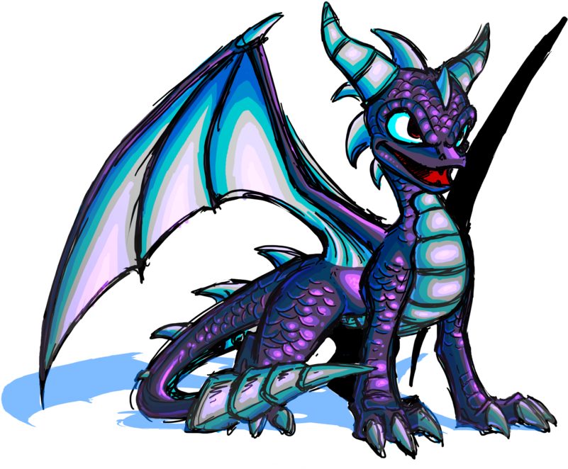 Skylanders Spyro Quickie By Kalliahverkauf - Skylanders Dragons Art (900x699)
