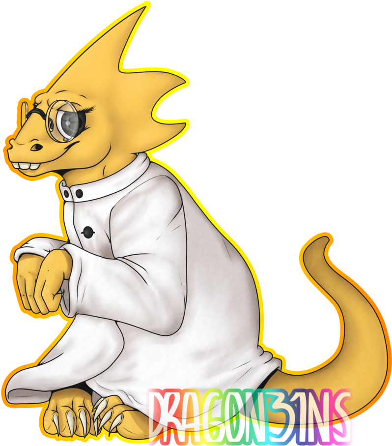 Alphys By Xhynos Undertale - Cartoon (1024x1024)