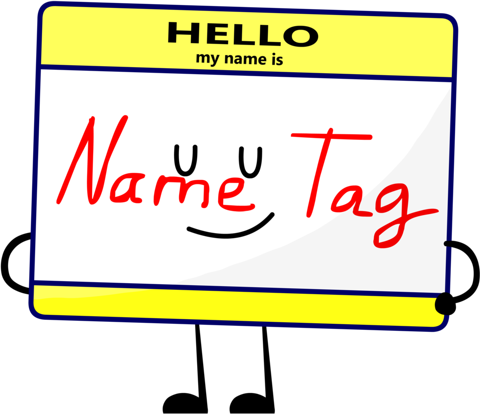 Name Tag Pose By Huangislandofficial - Name Tag (967x826)