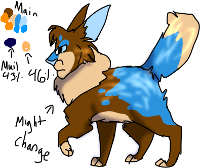 Dingo's Ref By Moonfox15 - Cartoon (400x350)