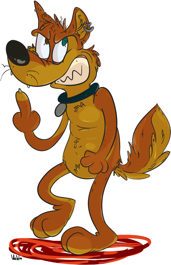 Pissed Off Dingo - Clip Art (700x985)
