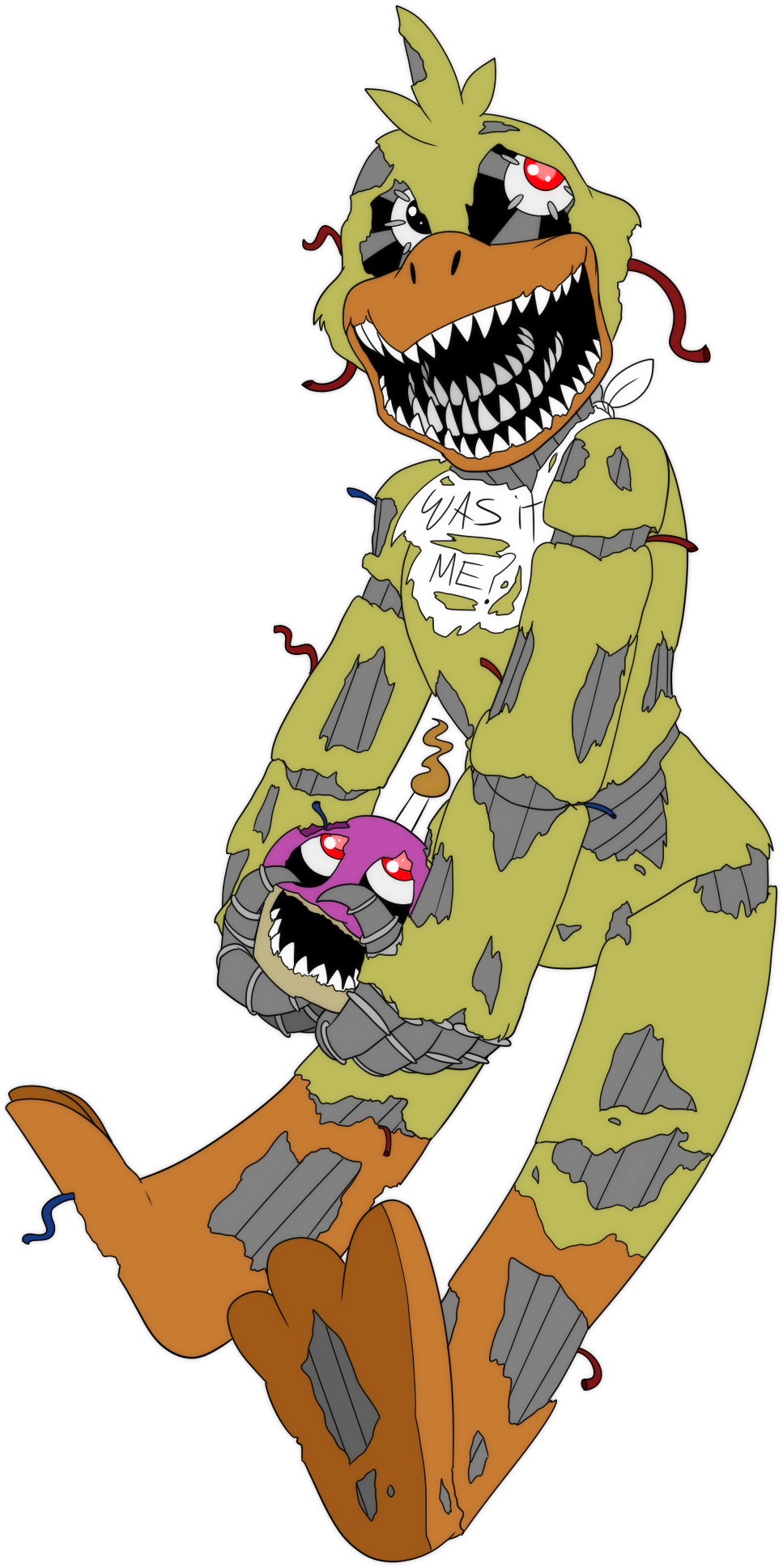 Nightmare Chica By Itsaaudraw Nightmare Chica By Itsaaudraw - Cartoon (1087x2081)