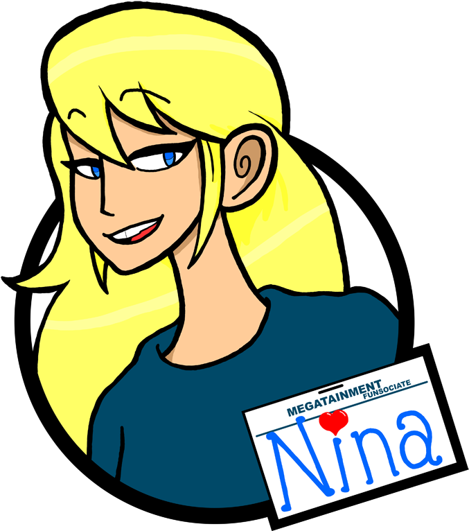 Nina Nametag By Crave The Bullet - Cartoon (800x800)