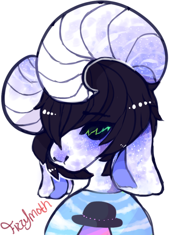 Goat Dragon By Fizzymoth - Cartoon (600x822)