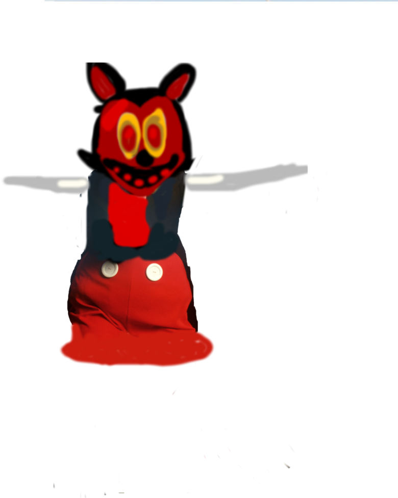 Nightmare Face The Fox Suit By Ennardsisterlocation - Cartoon (800x1000)