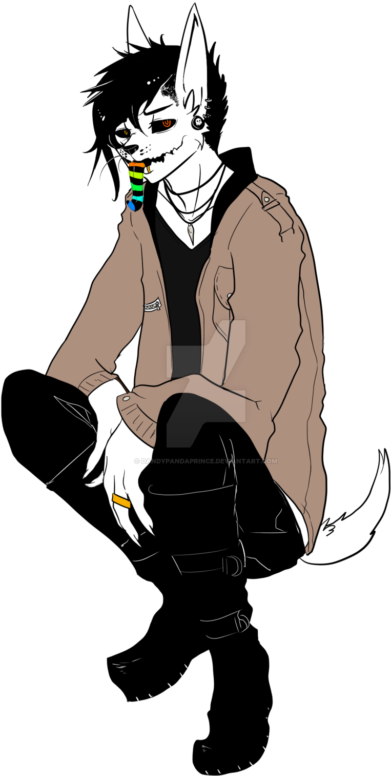 Dandypandaprince Demon Albino Dingo Adopt/sold By Dandypandaprince - Cartoon (1024x1570)