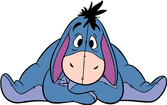 Eeyore Clip Art Image - Eeyore Clipart (600x391)