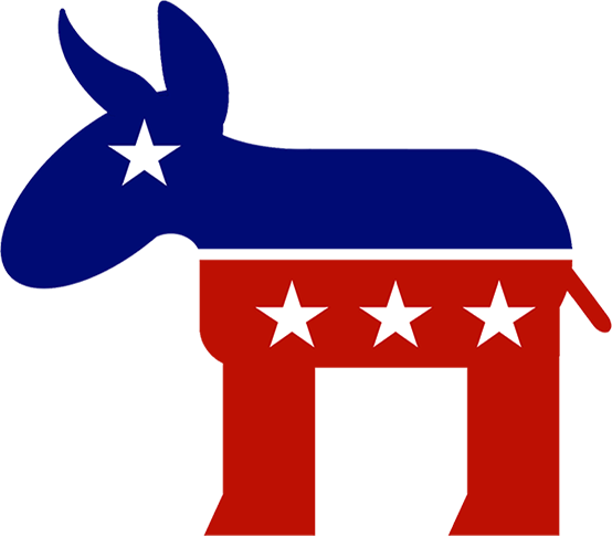 Democrat Donkey - Civil Rights Democrat Vs Republican (554x485)