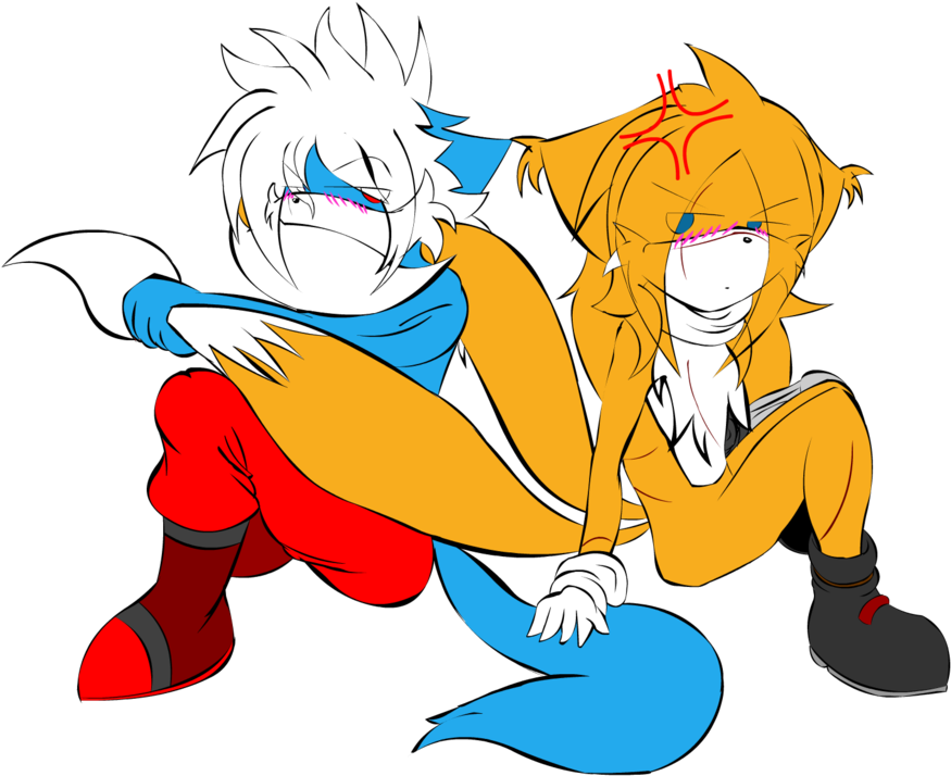 A Lo Rapido 14 Papa's Tail Miles' Tails By Xdairantoux - Cartoon (945x845)