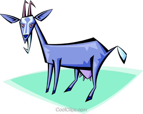 Billy Goat Royalty Free Vector Clip Art Illustration - Billy Goat Royalty Free Vector Clip Art Illustration (480x385)