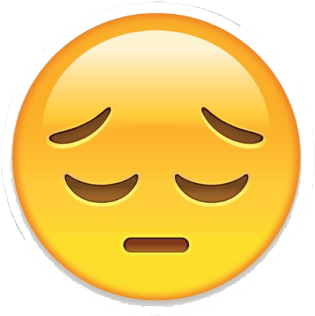 Sad Emoji Png Transparent Image - Pensive Emoji (480x480)