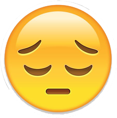 Sad Emoji Png Transparent Image - Pensive Emoji - (480x480) Png Clipart ...