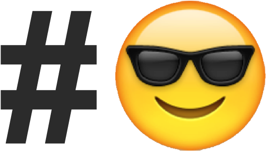 The Year's Most Popular Emojis And Hashtags - Emoji Cool Note Cards (656x368)