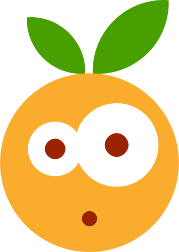Surprised Fruit Emoji - Orange Fruit Emoji (532x750)