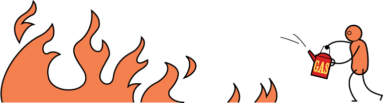 Thank You For Helping Spread The Fire - Gas On A Fire (769x208)