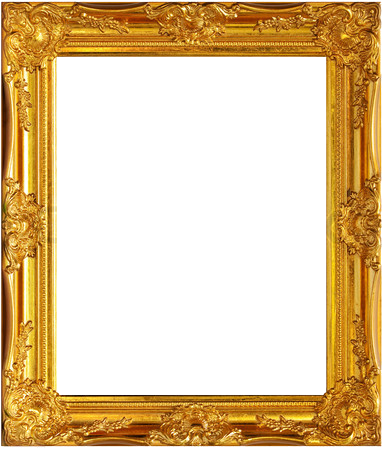 Gold Frame By Gazlan Sahmeiy On Deviantart - Painting Frame (415x480)
