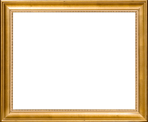 Gold Frames For Paintings - Vintage Gold Frame Transparent (510x421)