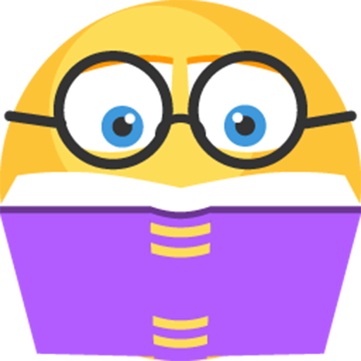 3drose Geeky Smiley Face Cute Geek Happy Nerd Yellow - Study Sticker (512x512)