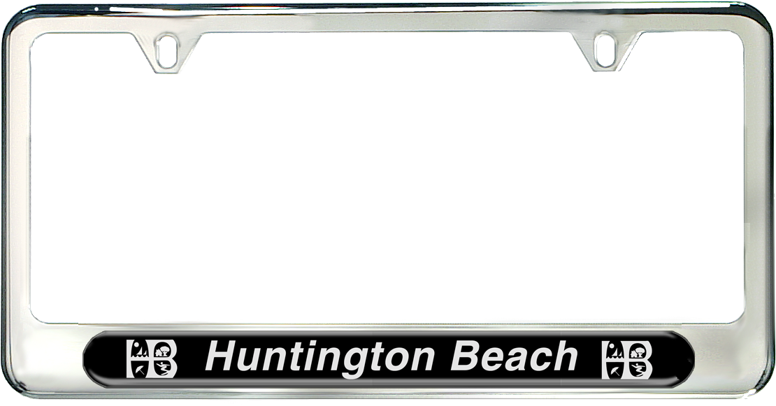 Huntington Beach License Plate Frame - Huntington Beach License Plate Frame (1218x672)