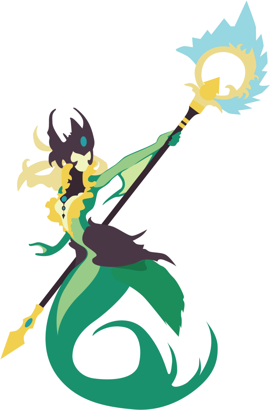 Nami From Lol By Cakesake - League Of Legends Vector (1024x1450)