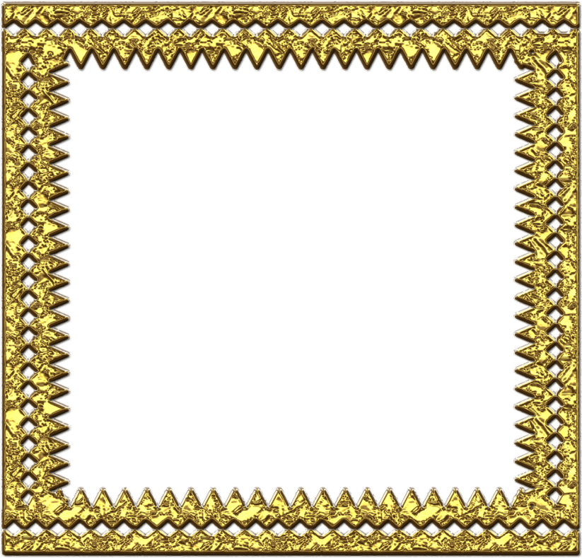 Gold Png Frame By Theartist100 On Deviantart - Picture Frame (894x894)