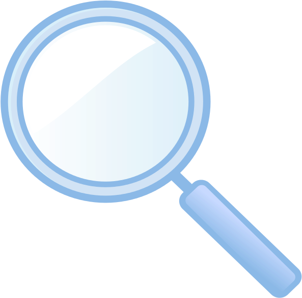 File - Loupe Light - Svg - Magnifying Glass (611x600)