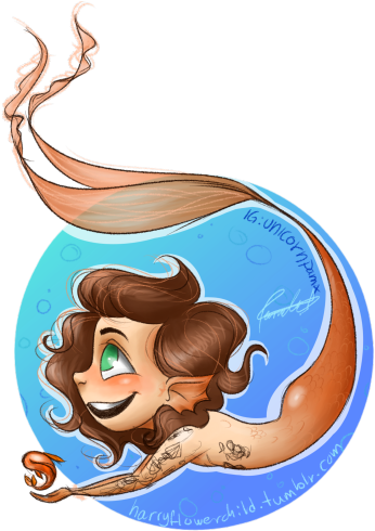 Did You Say Mermaid Harry, @believeinbritboys - Cartoon (500x500)