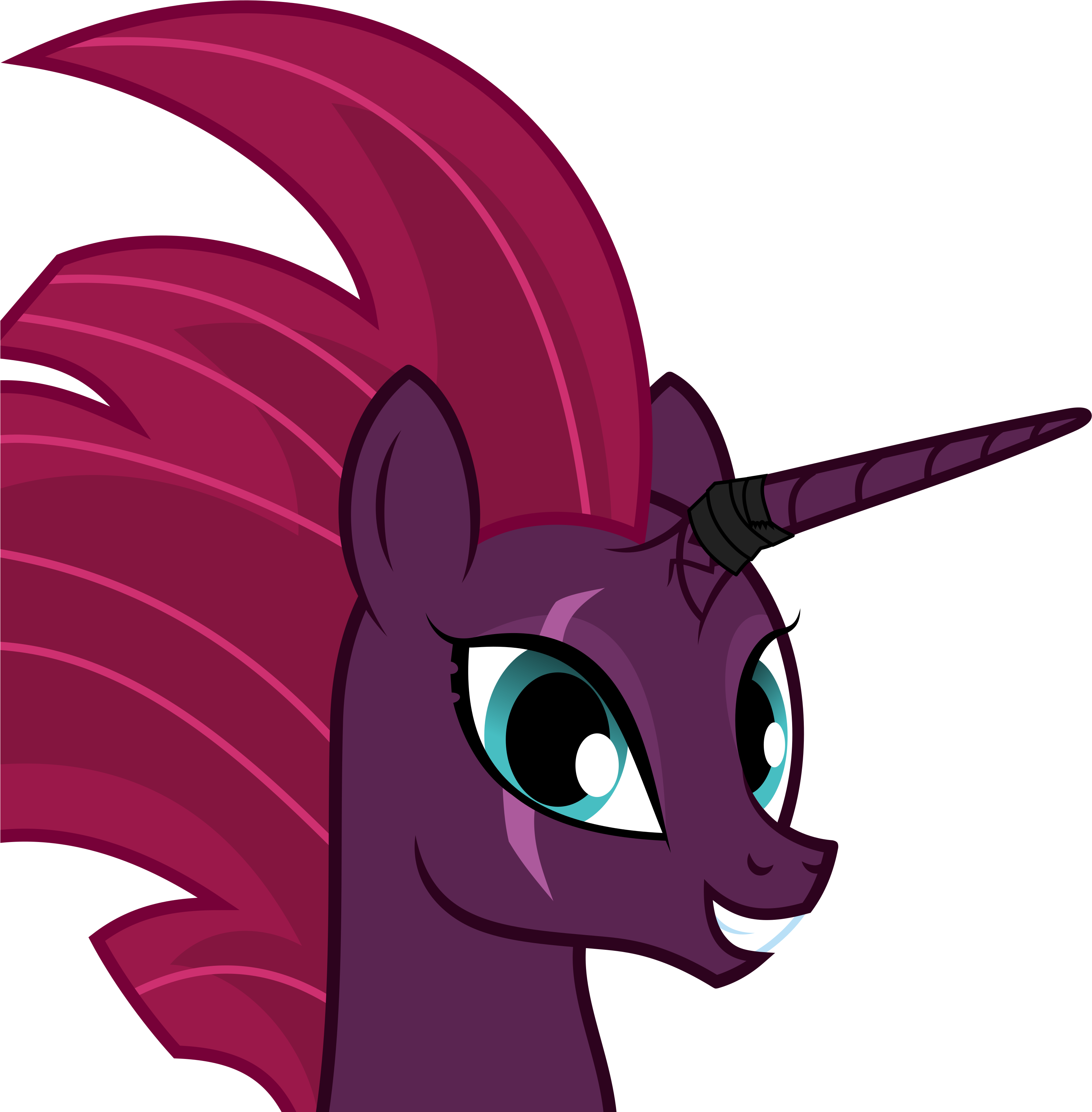 Grypher, Broken Horn, Bust, Cute, Derpibooru Exclusive, - Tempest Shadow (3355x3355)