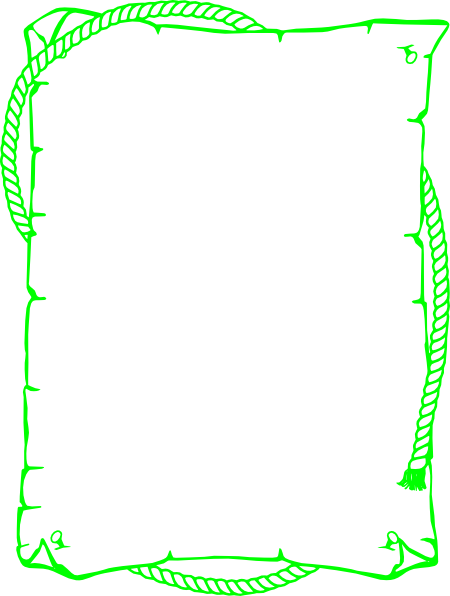 Green Clipart Picture Frame - Numbers Borders And Frames (450x596)
