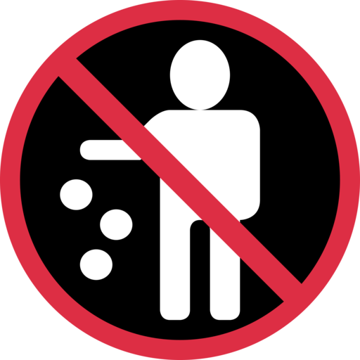 Twitter - Do Not Litter Emoji (512x512)