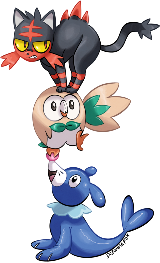 Edge Cat, Sphere Birb, And Unpopplio By Drfoxes - Cartoon (727x1098)