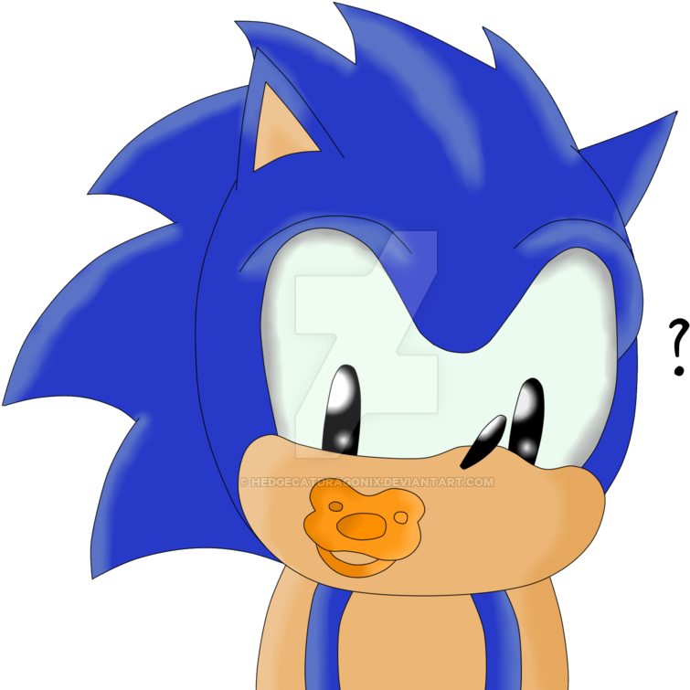 Baby Sonikku In Aosth Style By Hedgecatdragonix - Cartoon (800x756)