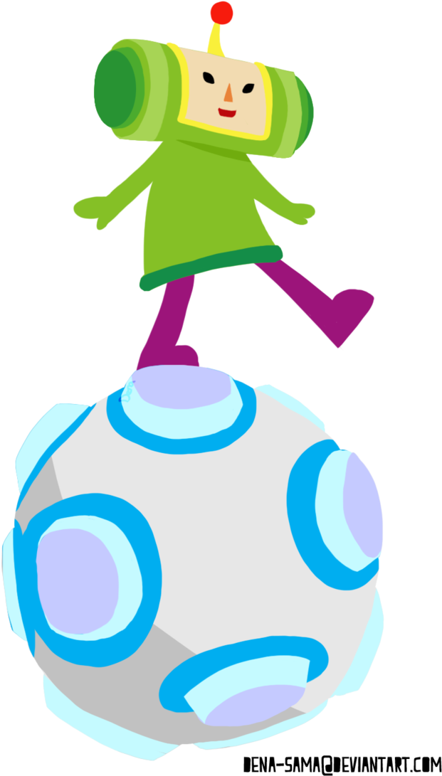 On The Edge By Spacerobotdena - Katamari Damacy (721x1109)