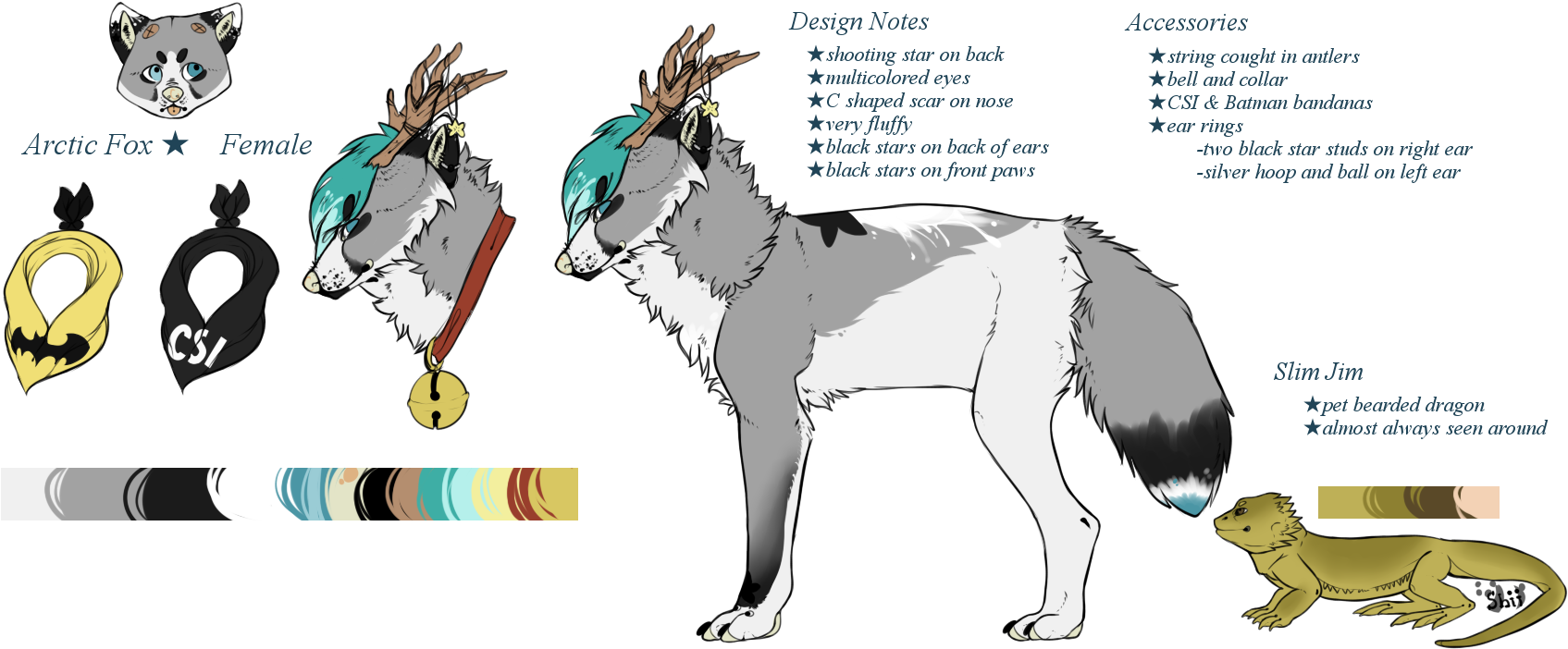 Color/design Of Plush - Arctic Fox (1723x717)