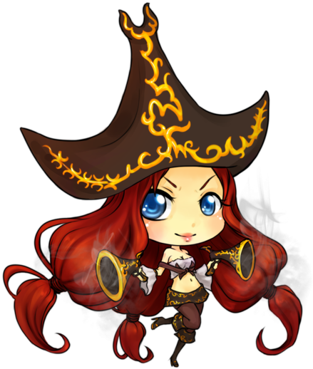 Lol, League Of Legends, And Miss Fortune Image - Miss Fortune Lol Chibi (500x549)