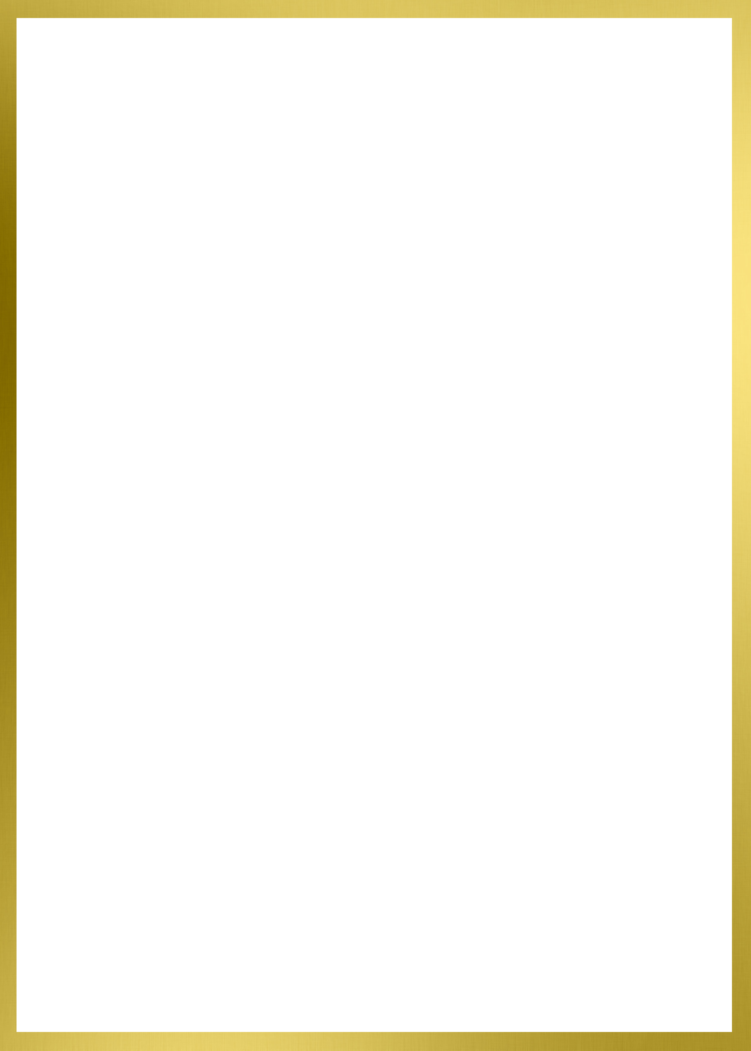 Gold Frame Border Png - Galway (1500x2100)