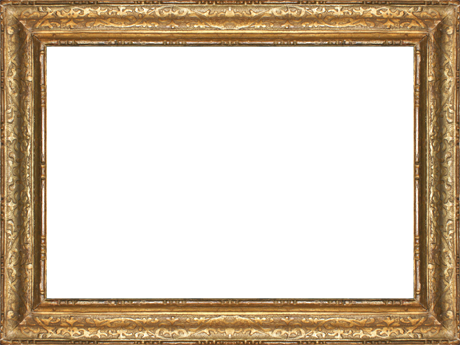 Antique Period Frames, Replica Frames And Frame Restoration - Vintage Gold Frame Transparent (460x345)