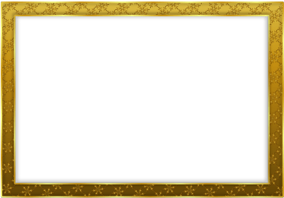 Simple Gold Frame Landscape - Gold (400x400)