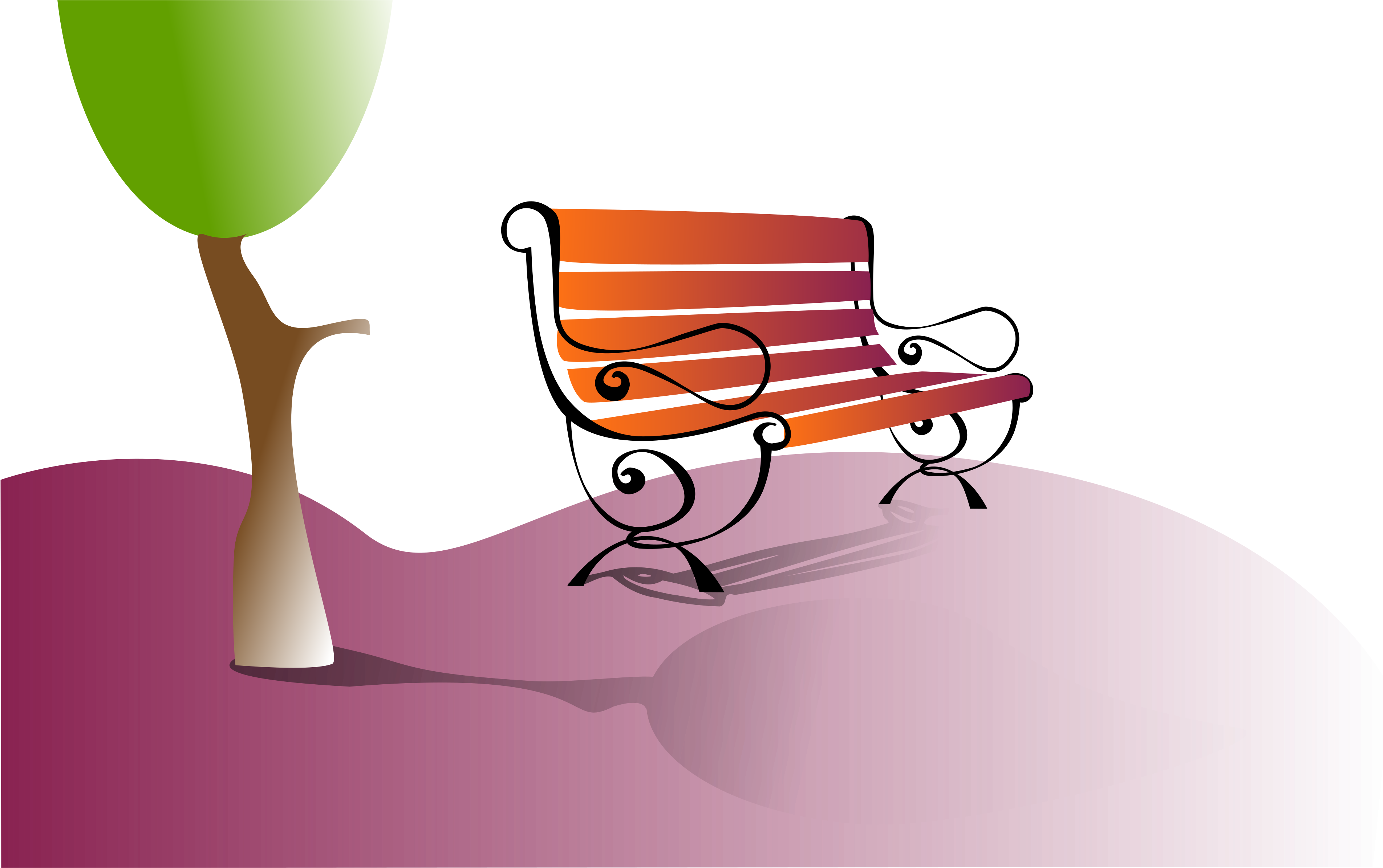 Clipart Park Tree Clipart - Clipart Park Tree Clipart (3840x2400)