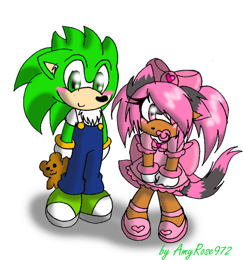 Baby Dior And Laury By Laurypinky972 - Cartoon (900x852)