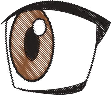 Cartoon Eye Expression - Vector Graphics (550x550)