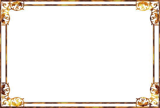 Transparent Frame Gold Background Png Image - Gifs Com Mensagens Com Flores (550x370)