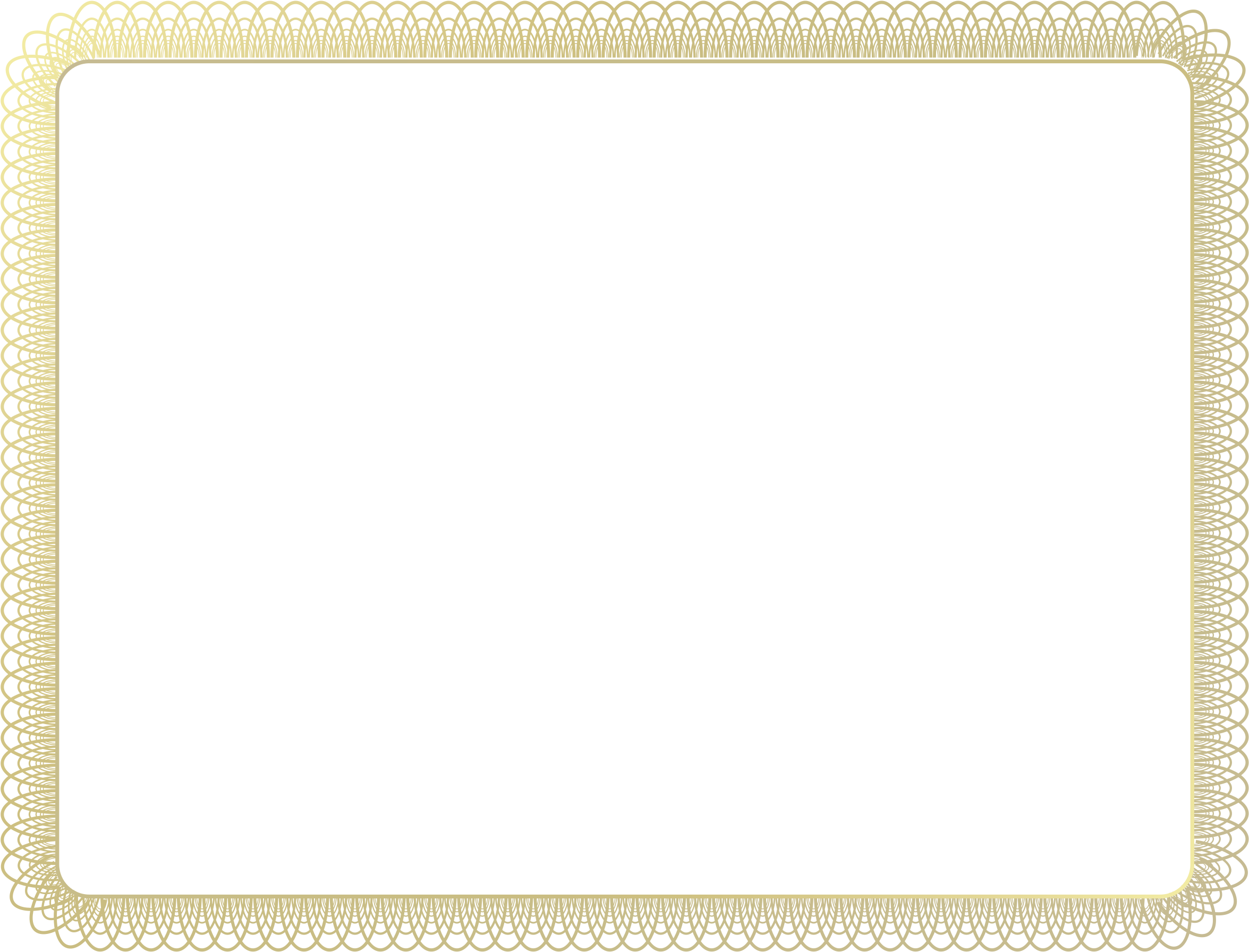 Gold Frame Border - Platter (2400x1855)