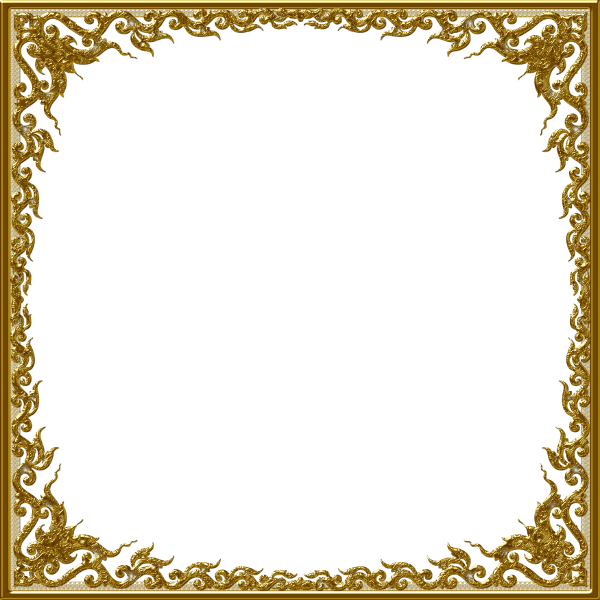 Gold Frame Clipart - Picture Frame (600x600)