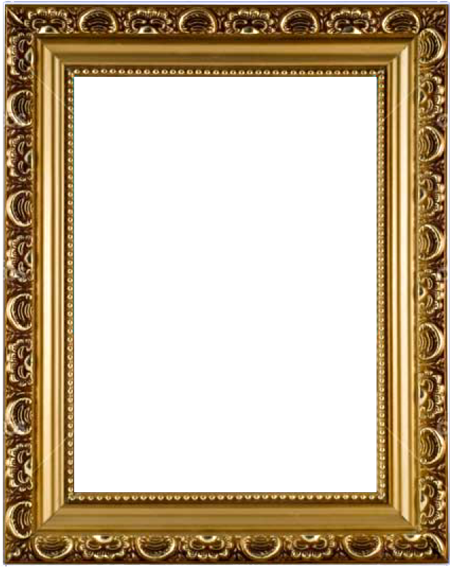Oval Vintage Gold Frame Download - Frame Png (713x828)